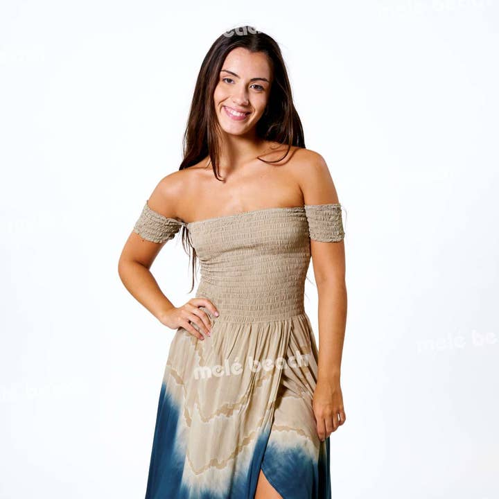 ABITO LUNGO TOPALI 35074 per la vendita all'ingrosso da parte di Mele Beach