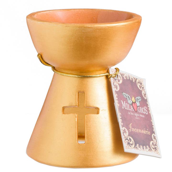Milagros Ceramic Incense Burner - 3.5 Inch - Various Styles for wholesale by Clero USA