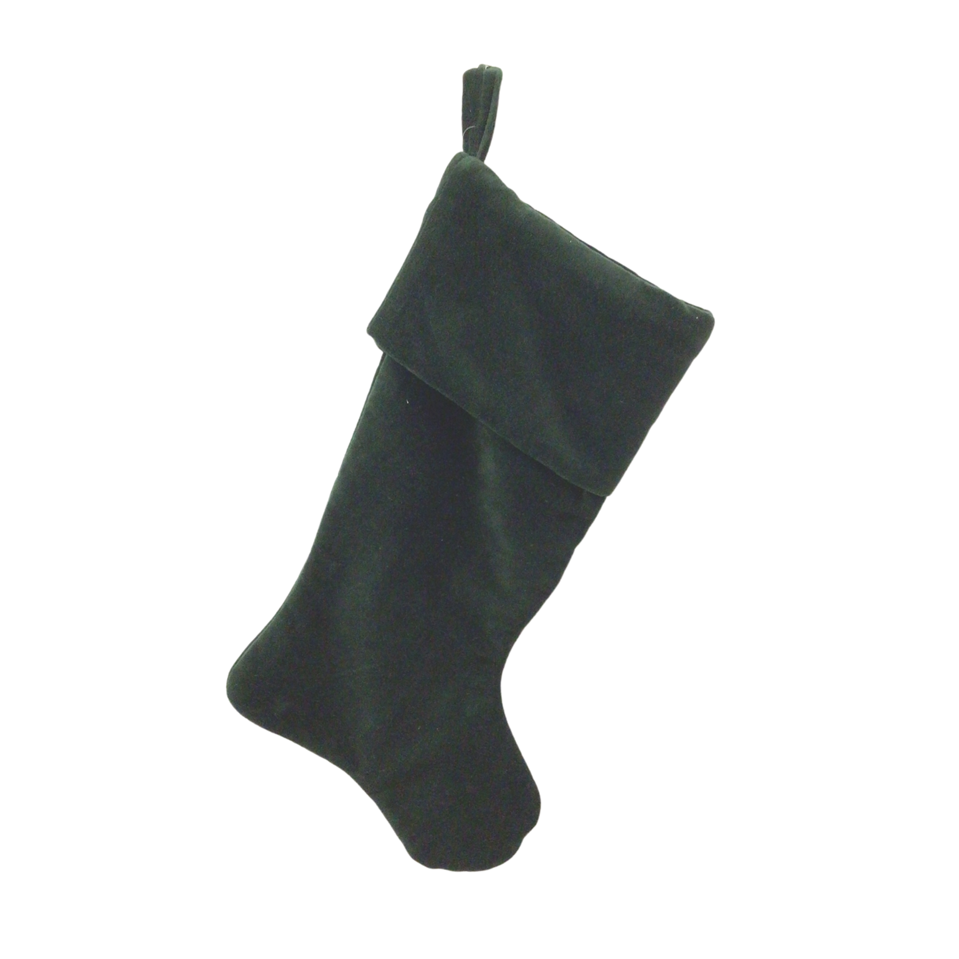 Silver Tree Home & Holiday - Wholesale Holiday Stocking - A80465: Velvet stocking,grn,18 in0