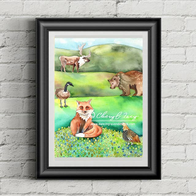 1255. Tundra-Druck für den Großhandel von Dancing Raven Designs