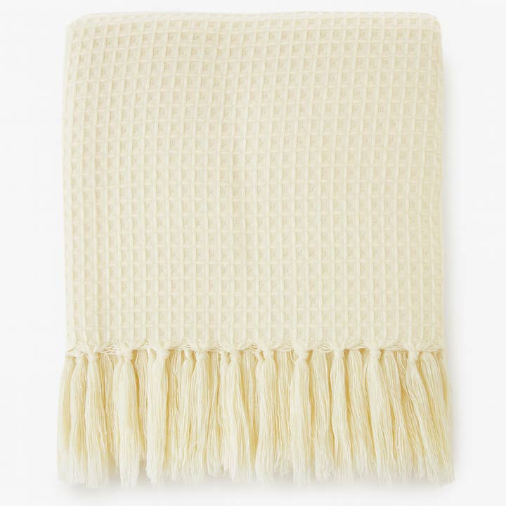 Fennco Styles - Wholesale Throw blanket - Classic Waffle Weave 50x60 Inch Throw Blanket1