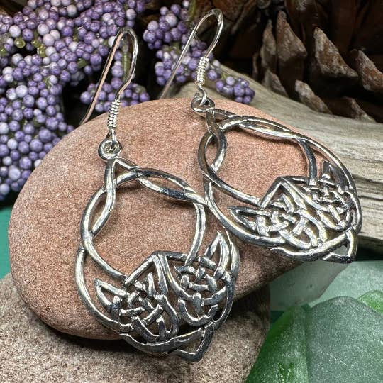 Celtic Crystal Designs Jewelry & Gifts - Wholesale Hangende/ronde oorbellen - Ashling Celtic Knot oorbellen4