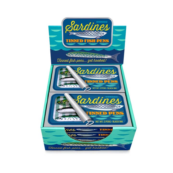 SNIFTY - Wholesale Pen - TINNED FISH PENS - DISPLAY OF 10