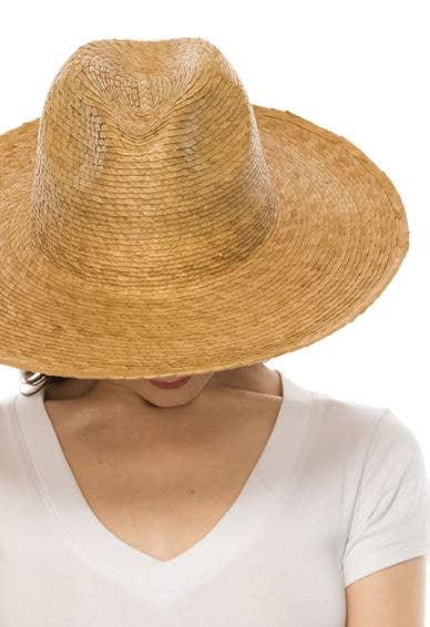 Love and Thyme - Wholesale Straw Hat - Women's - BEST SELLER! Hand Palm Leaf Western hat with Flat Brim2