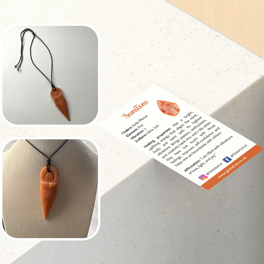 VIE – Engroshandel Halskæde med vedhæng – Vedhæng af Moder Jord-gudinde, 8x3 cm27