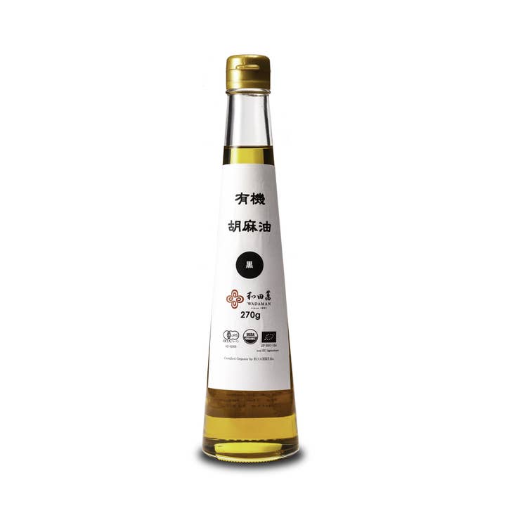 Black Sesame Oil, Organic - 300ml for wholesale by The Japanese Pantry