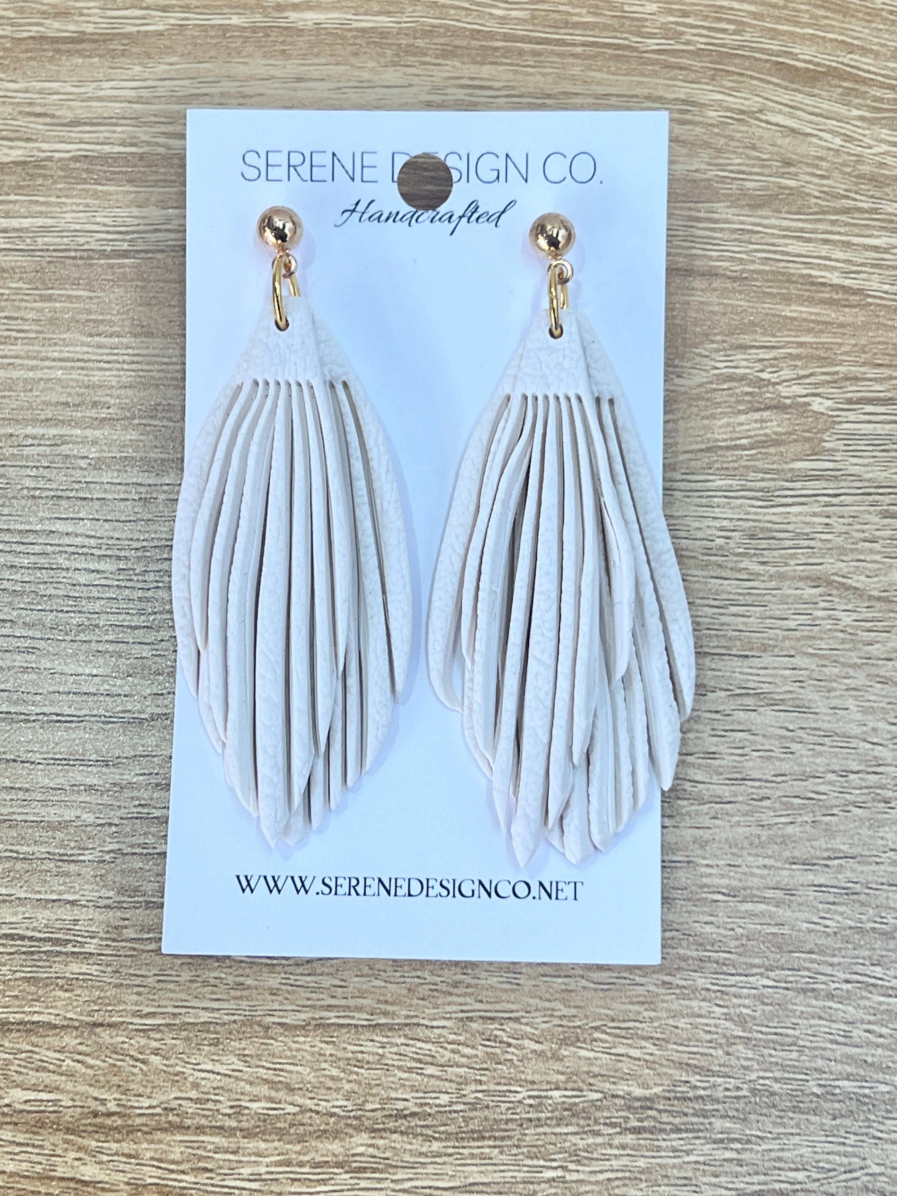 Serene Design Co. - Wholesale Dangle Earrings - Leather Dupe Fringe Statement Earrings8