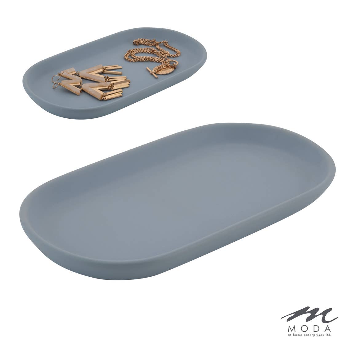 Moda at Home Enterprises, Ltd - Wholesale Decorative Tray - Anitra Ceramic Tray 1