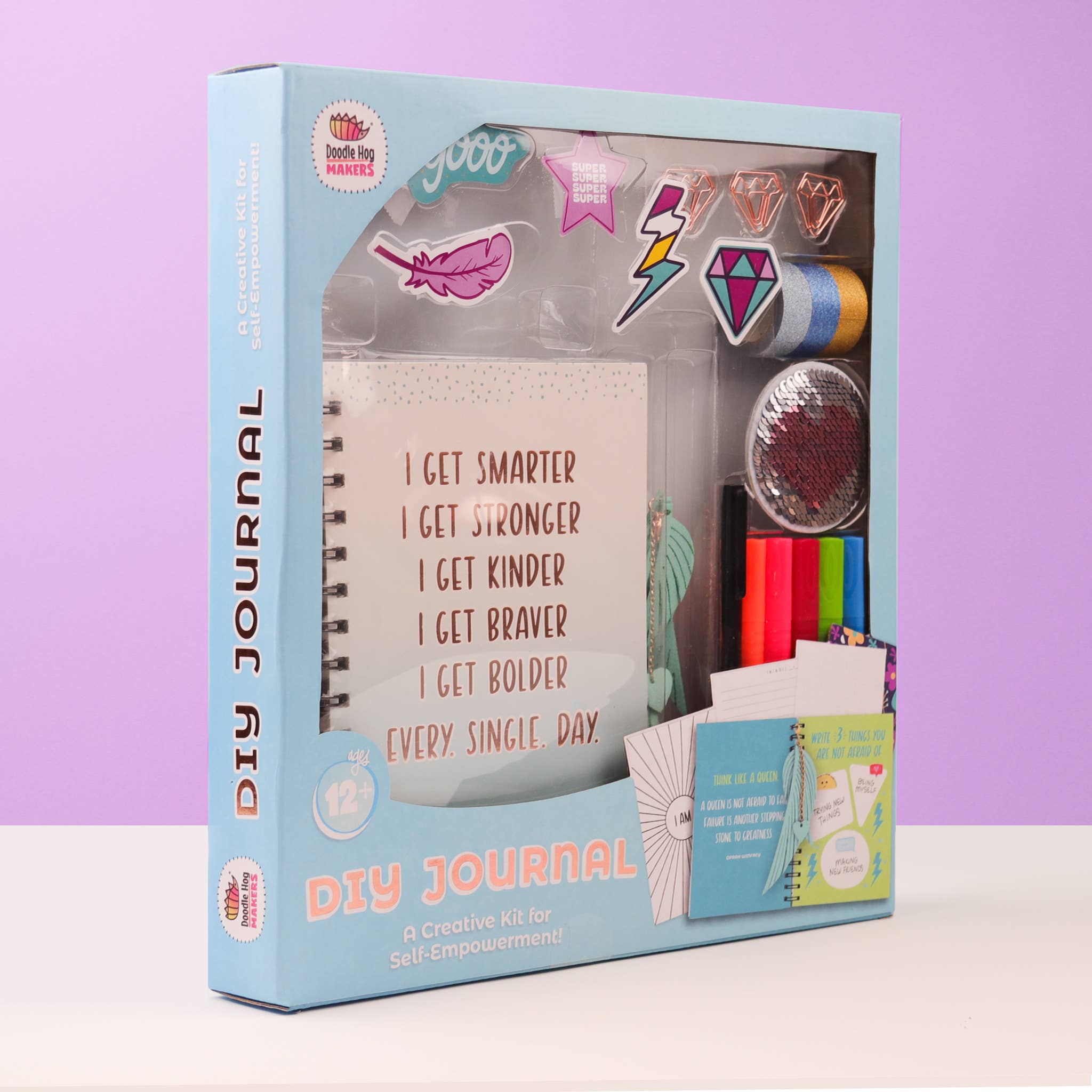 Doodle Hog - Wholesale DIY Craft Kit - Kids - DIY Empowerment Journal Set1