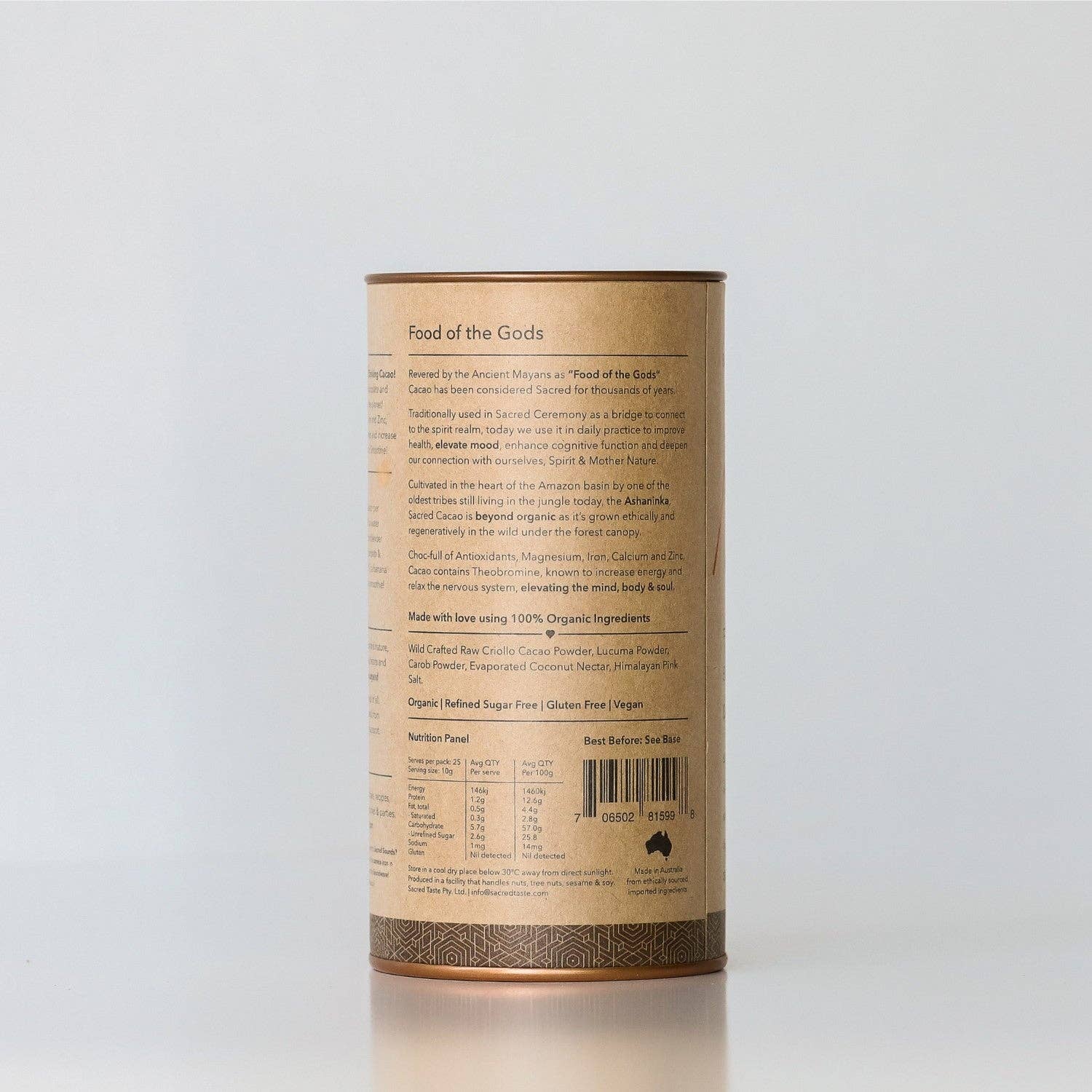 Sacred Taste - Vente Préparation pour boisson - Earth - Cacao original2