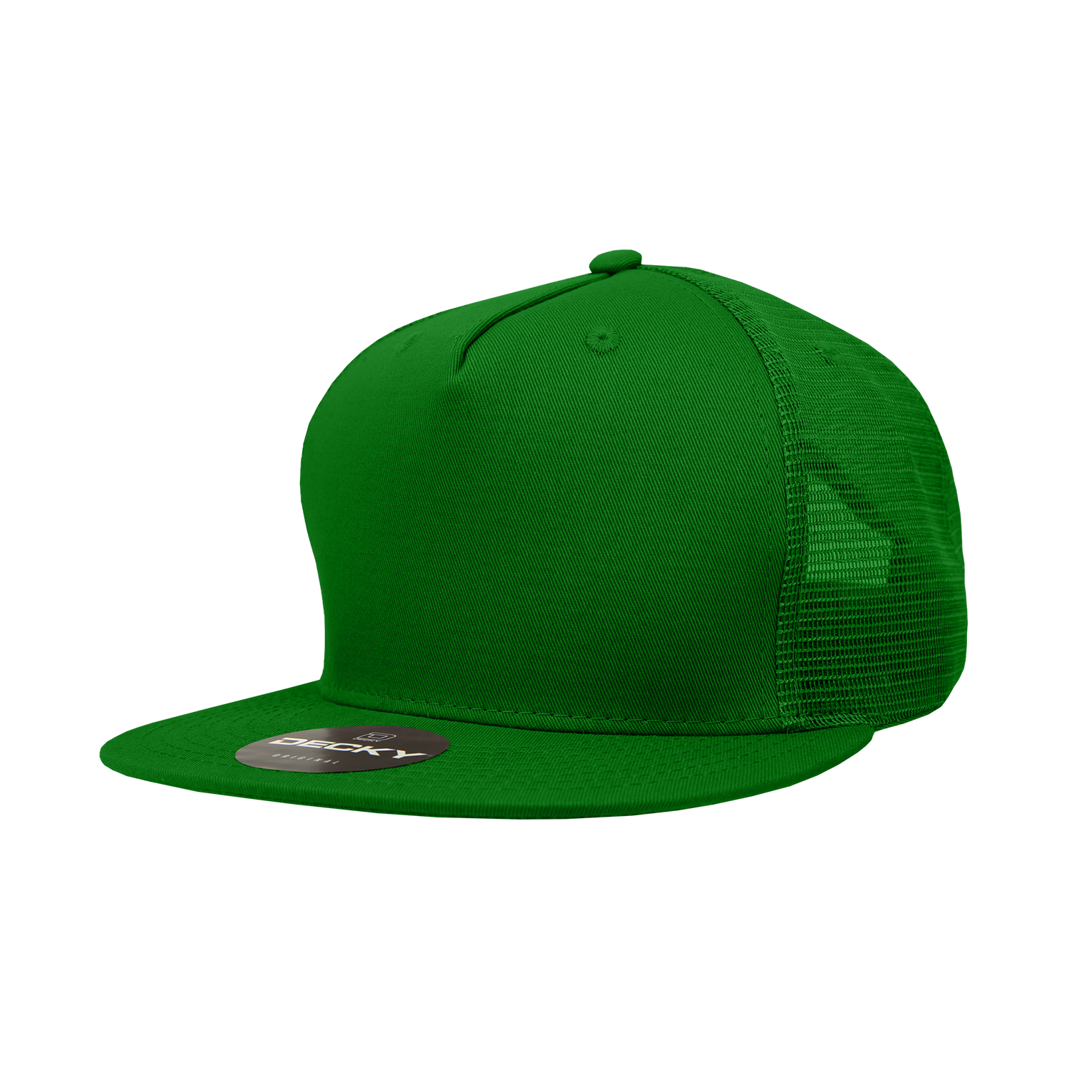 The Park Wholesale - Wholesale Truckerpet - Uniseks - Decky 1040 - Blanco Trucker Snapback-hoeden met 5 panelen - 104028