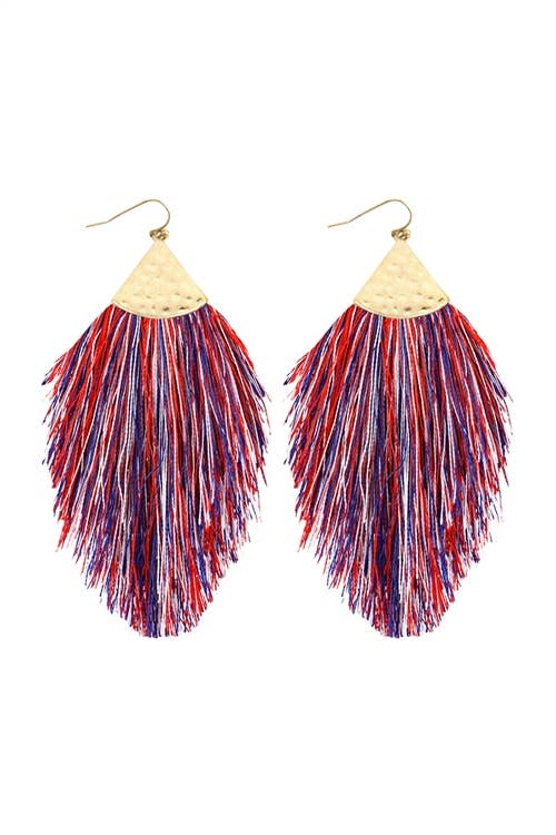 MYS Wholesale Inc - Wholesale Tassel Earrings - Tassel With Hammer Metal Hook Drop Earrings41