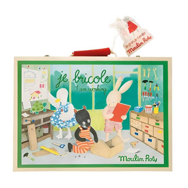 Suitcase - Handyman Tool Set - The Big Family - Moulin Roty for wholesale by Speedy Monkey