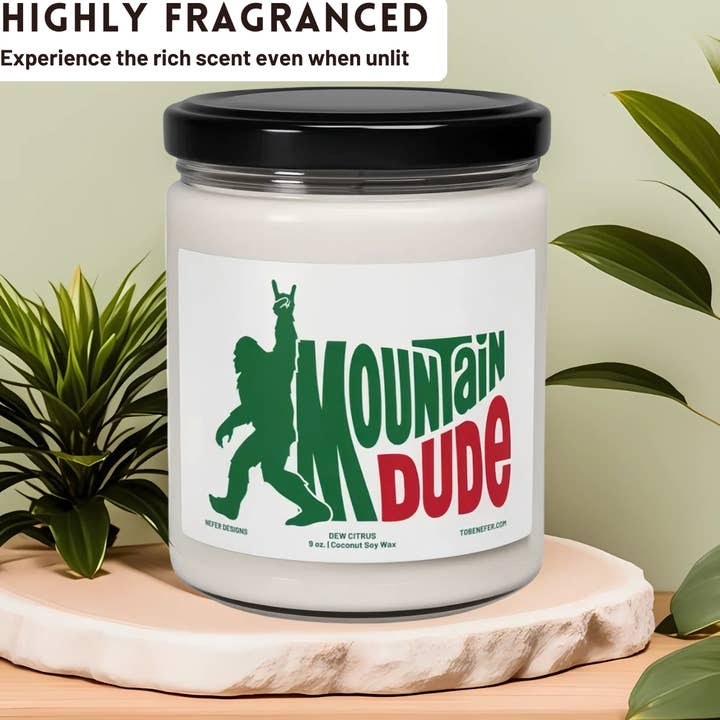 Nefer Designer Candles & Home Decor - Wholesale Jar/Filled Candle - The Mountain Dude | Hand Poured Soda Pop Soy Candle2
