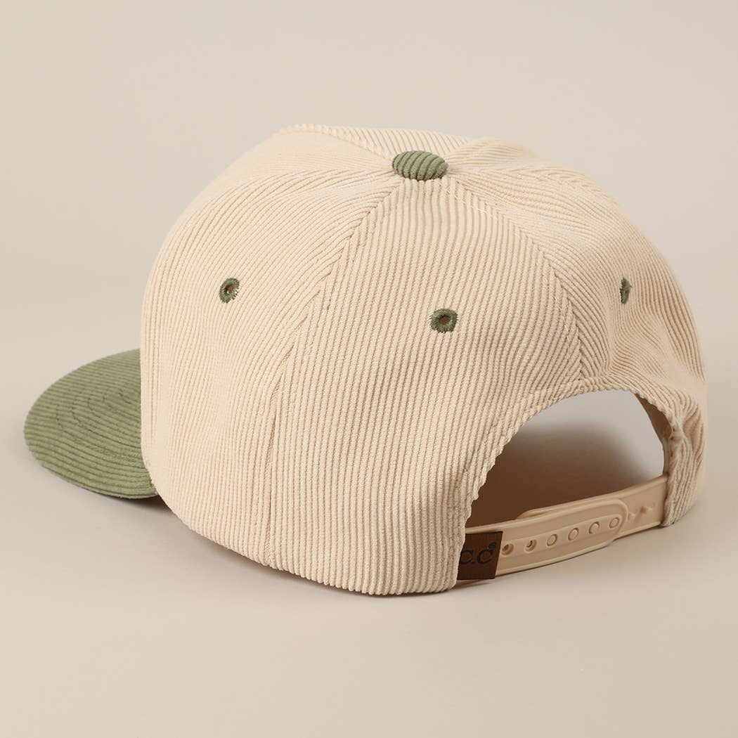 Fashion City - Wholesale Baseball Cap - Unisex - Plain Two Tone Corduroy 5 Panel Trucker Hat19