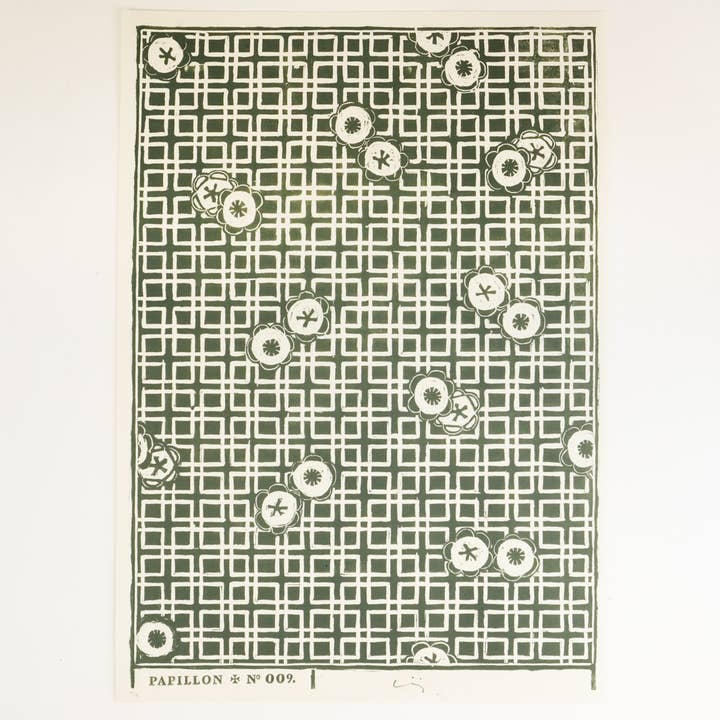 Papillon Press - Wholesale Art Print - Japanese Camellia Block Print2