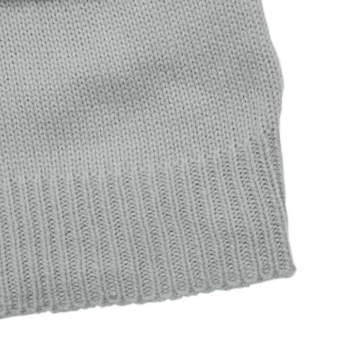 GREY Casual style loose V-neck solid color sweater for wholesale on Faire9