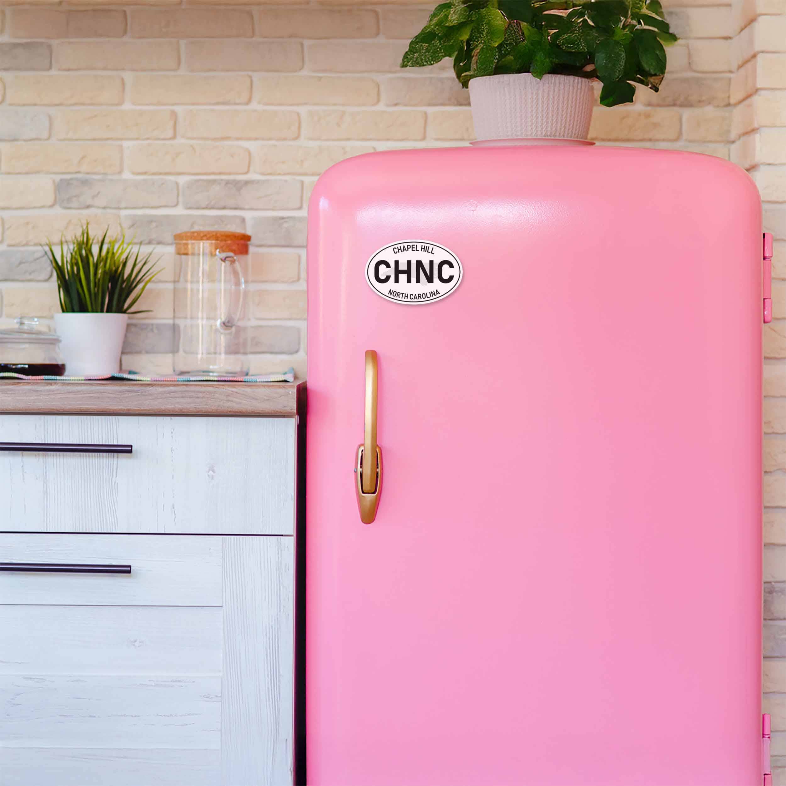 Sentinel Supply - Vente Aimants - Aimant de voiture ovale blanc Chapel Hill Caroline du Nord NC3