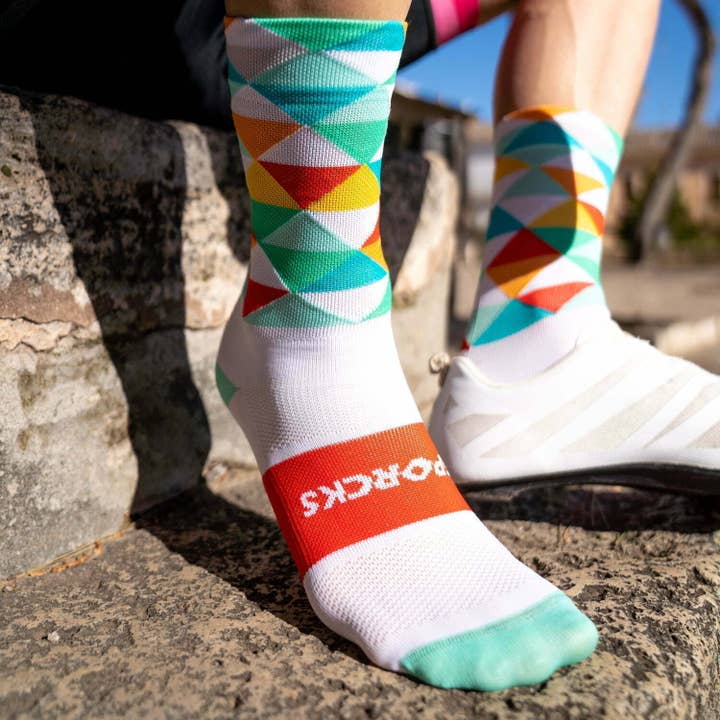 SPORCKS - Vente Chaussettes – unisexe - COLL DE RATES GREEN - CHAUSSETTE DE CYCLISME4