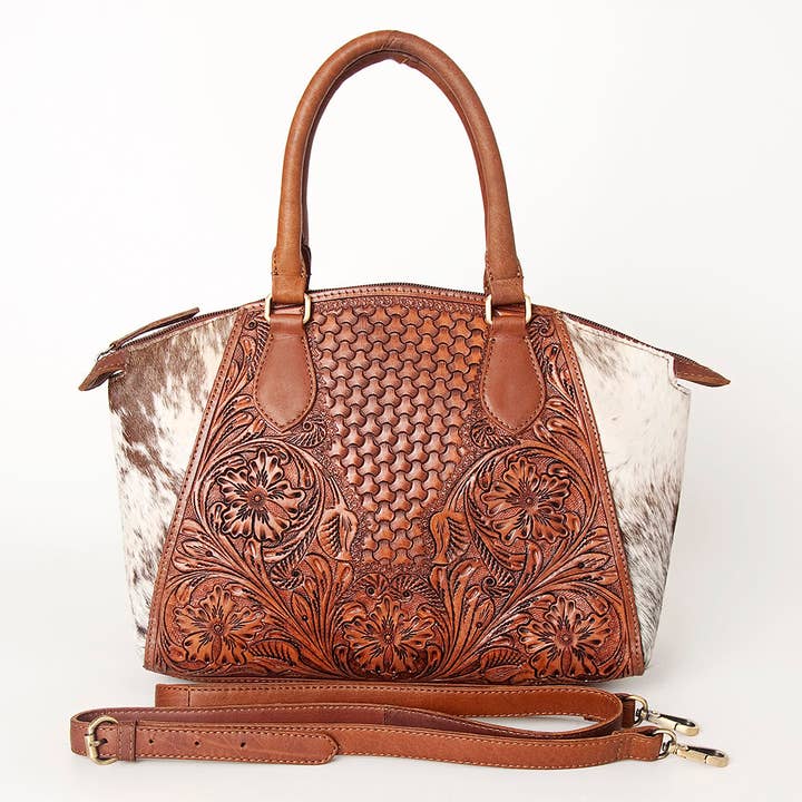 LS Western - Wholesale Tote Bag - Women's - ADBGI182A Tote Hair On Genuine Western Leather Women Bag