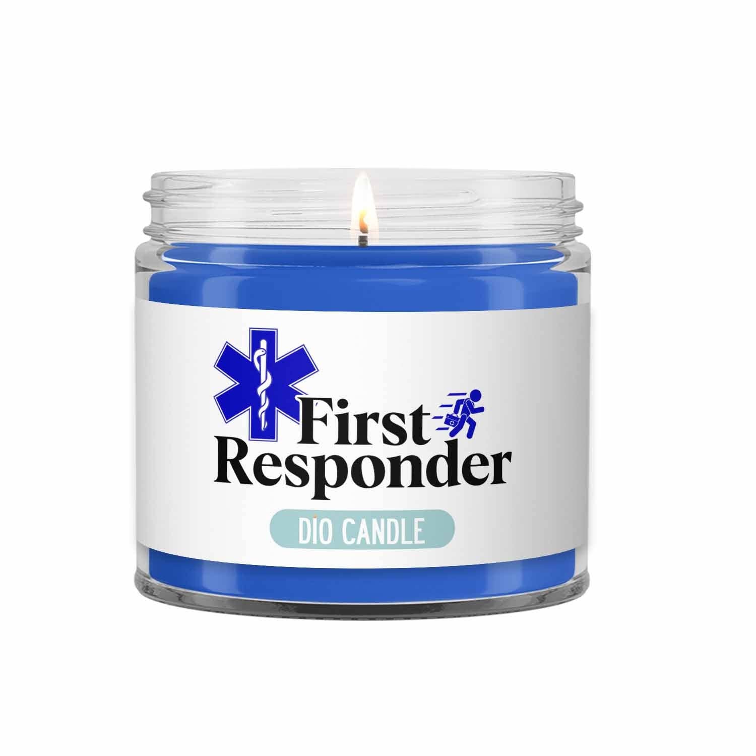 Dio Candle Company - Wholesale Jar/Filled Candle - First Responder Candle - Limited Qty Avail1