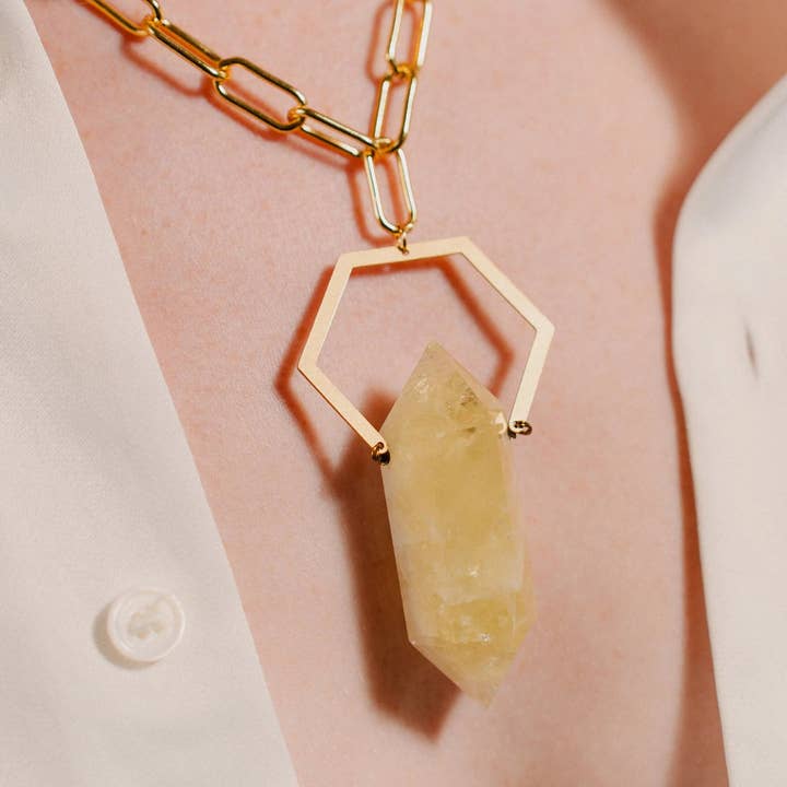 PHOEBE´S - Wholesale Pendant/Charm Necklace - Collar de citrino, joyería de cristal5