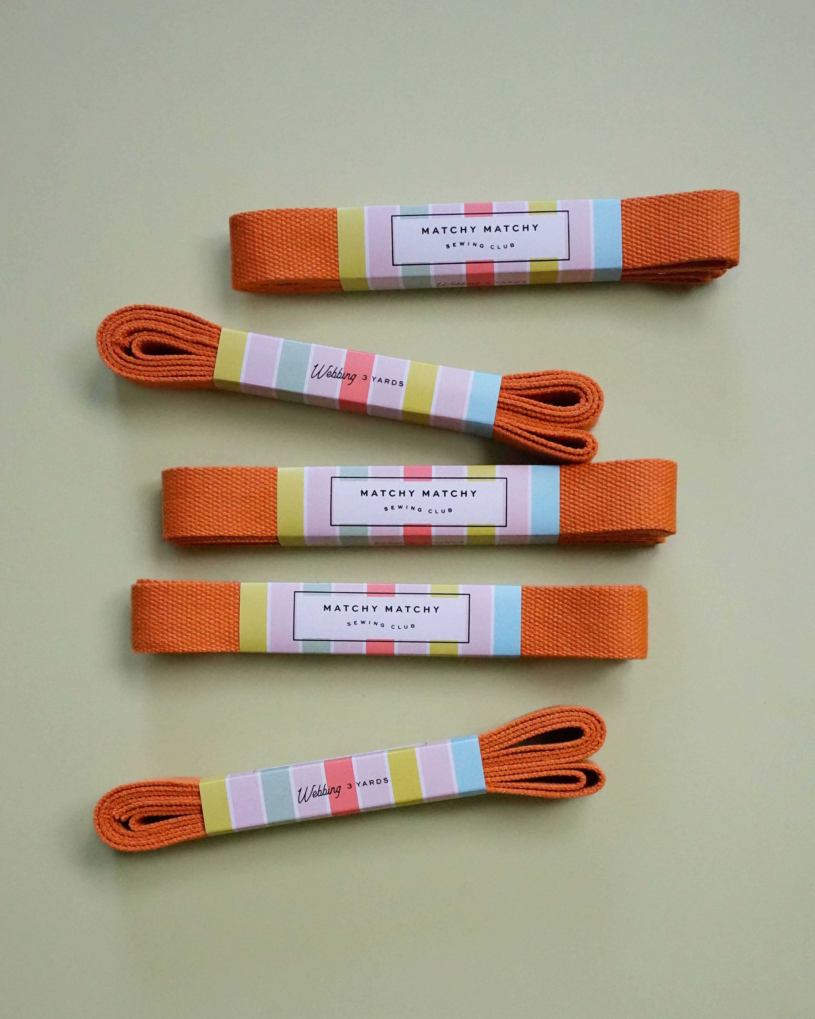 Matchy Matchy Sewing Club – wholesale Hantverkstillbehör – Orange vävband0