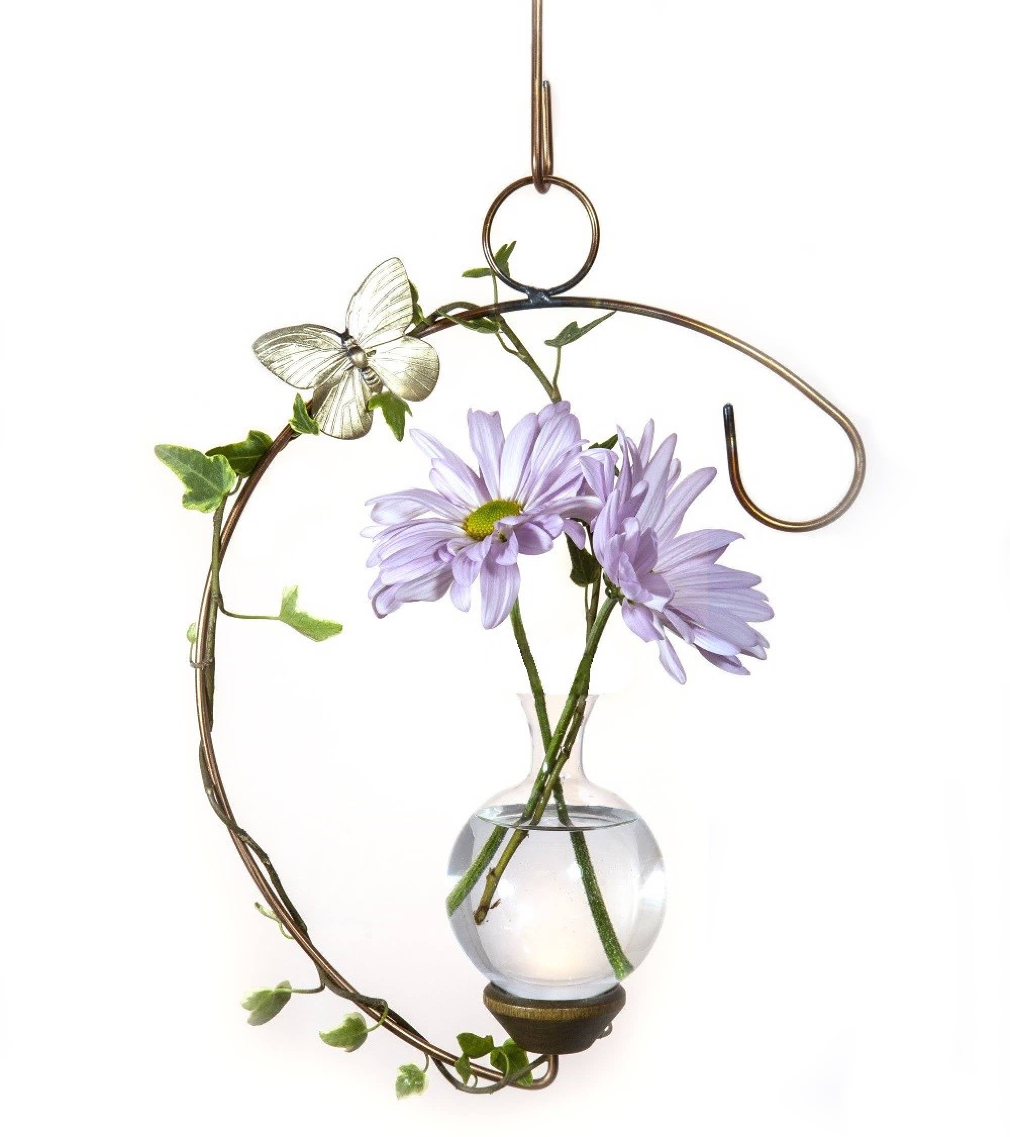 The Brass Butterfly - Wholesale Vase -  Crescent Hanging Plant Propagation Rooting Vase2