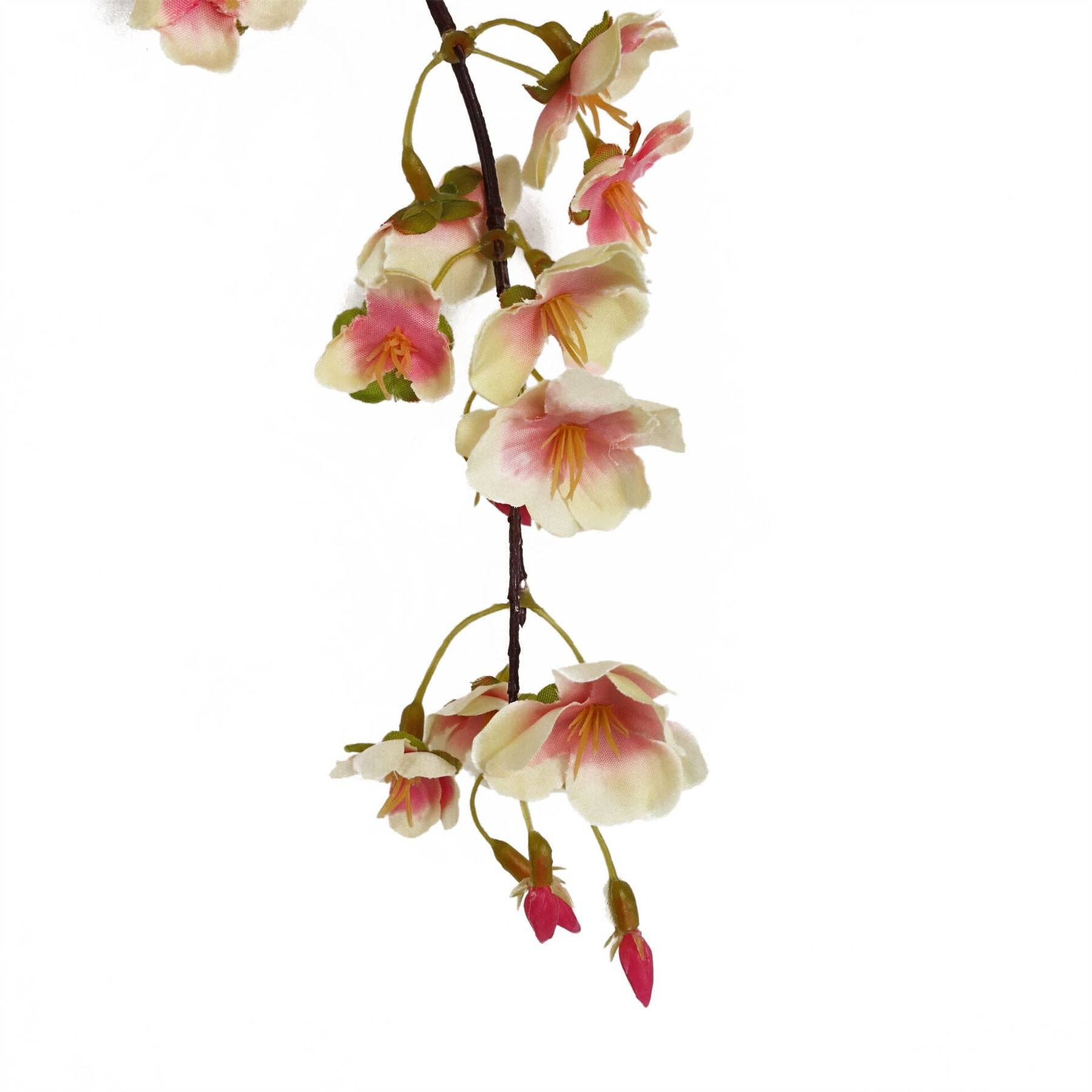 Leaf Design UK LTD - Venta al por mayor Flores artificiales - Tallo Artificial de Cerezo Colgante Natural Rosa de 110 cm3
