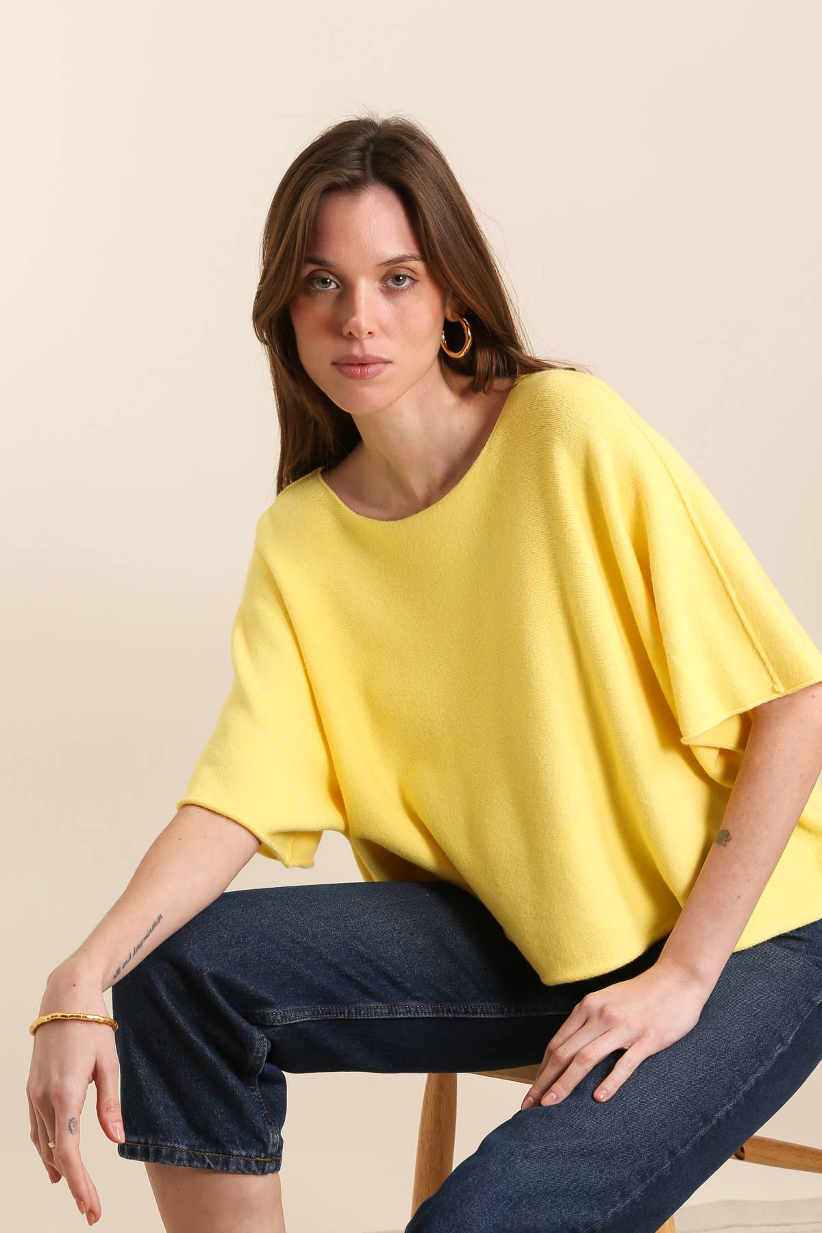 Lucky Nana – Großhandel Strickpullover – Damen – AH 2201 - Poncho-Pullover10