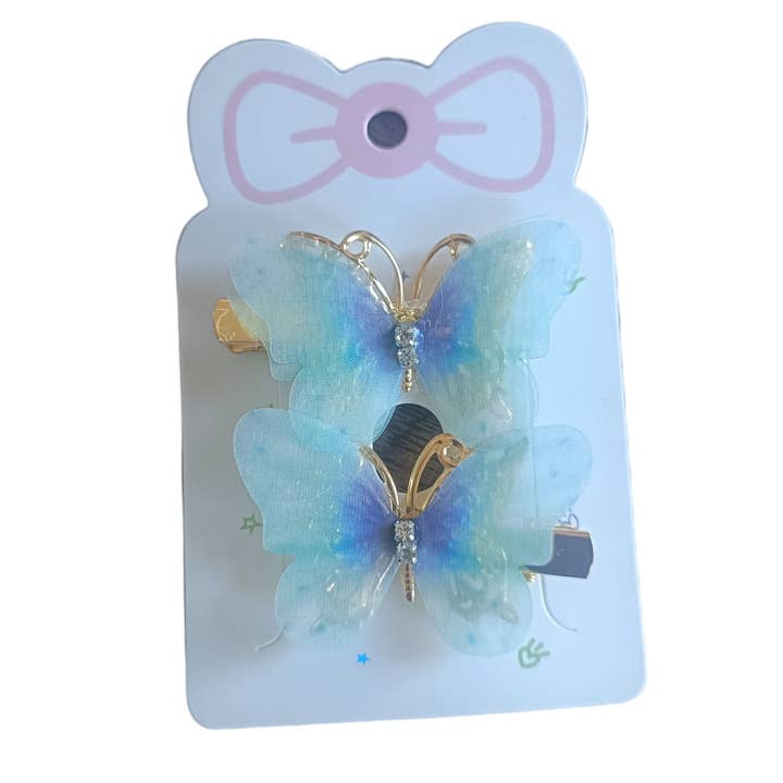 Kids4trendy – wholesale Hårklämma - Barn – Set med fjärilsglitter hårspännen5