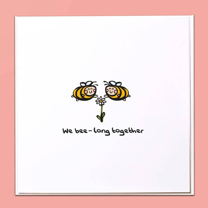 We bee-long together Greeting Card for wholesale by The Crafty Giraffe