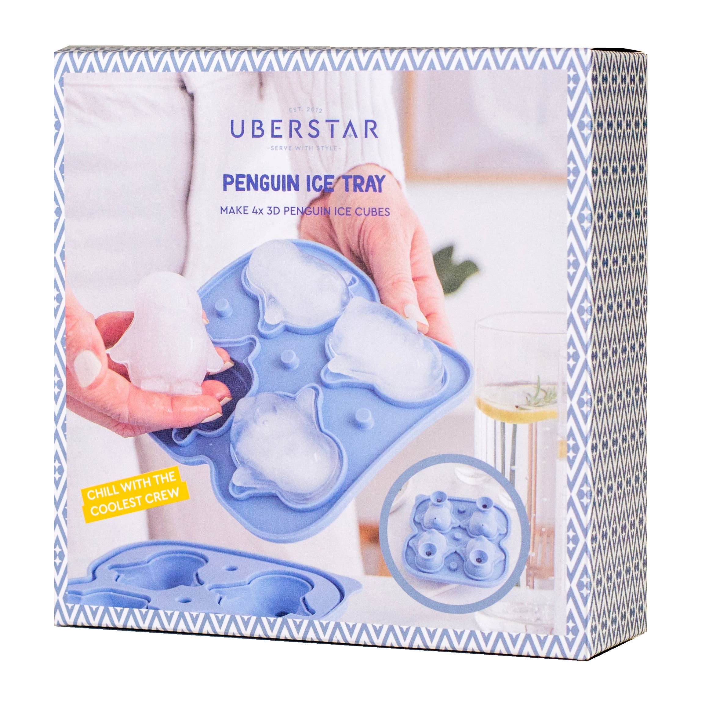 UBERSTAR – Engroshandel Isbakke/form – Silikone 3D Pingvin Isterningebakke9