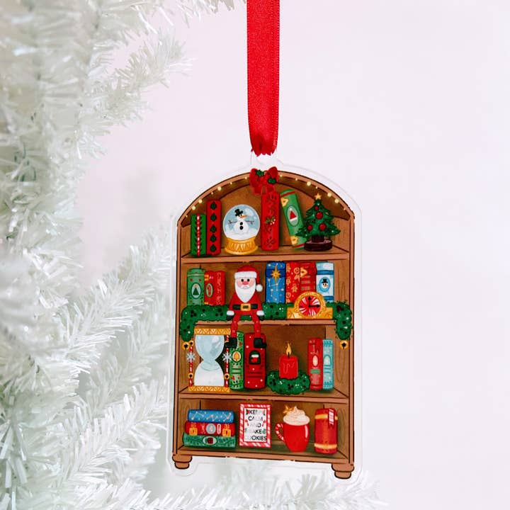 Ornamento a forma di libreria natalizia per la vendita all'ingrosso da parte di My Secret Copy