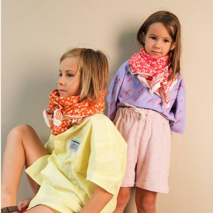 Maison Augustin - Wholesale Scarf - Kids - Baby Scarf Child Graou Cherry1