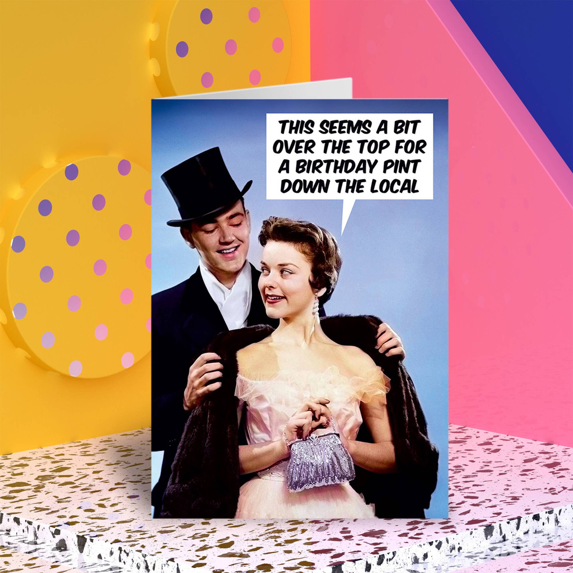 Dean Morris Cards – wholesale Birthday card – Birthday pint down the local Greeting Card3