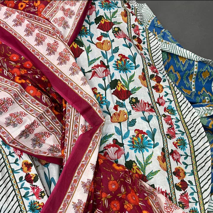 Homesoul – Großhandel Schultertuch – Damen – Sommer Baumwolle Sarong Wickel Schal - Mischung aus 20 Drucken1