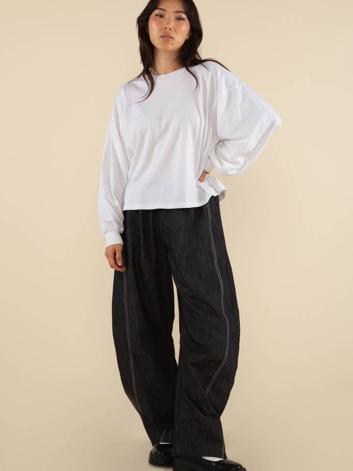 NLT - Wholesale T-Shirt - Women's - Vintage Boxy Garment Dyed Long Sleeve Tee