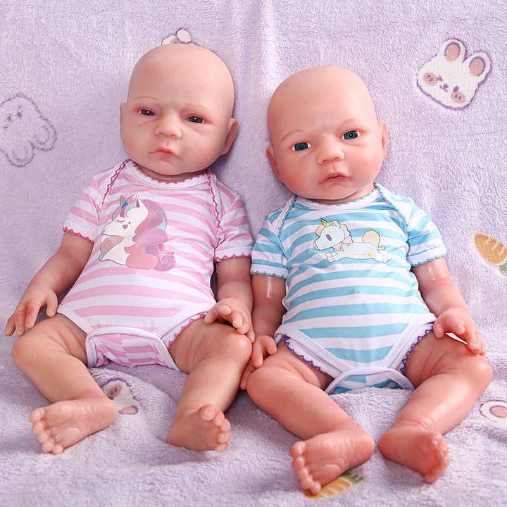 Serendoll 18.5"/ 47 Cm Full Silicone Reborn Baby Doll,solid Lifelike Bold Girl 013 for wholesale by Serendoll
