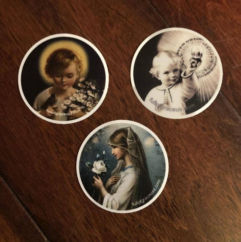 The Retro - a Full of Grace USA Company - Wholesale Sticker - Vita Mundi Round Decal5