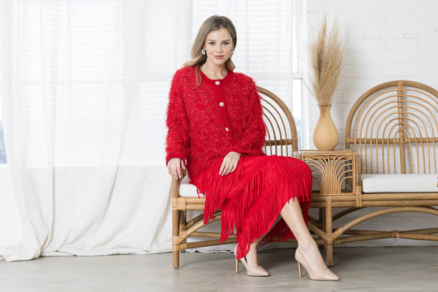 Joh Apparel - Wholesale Skirt - Women's - Jayleen Fringe Skirt16