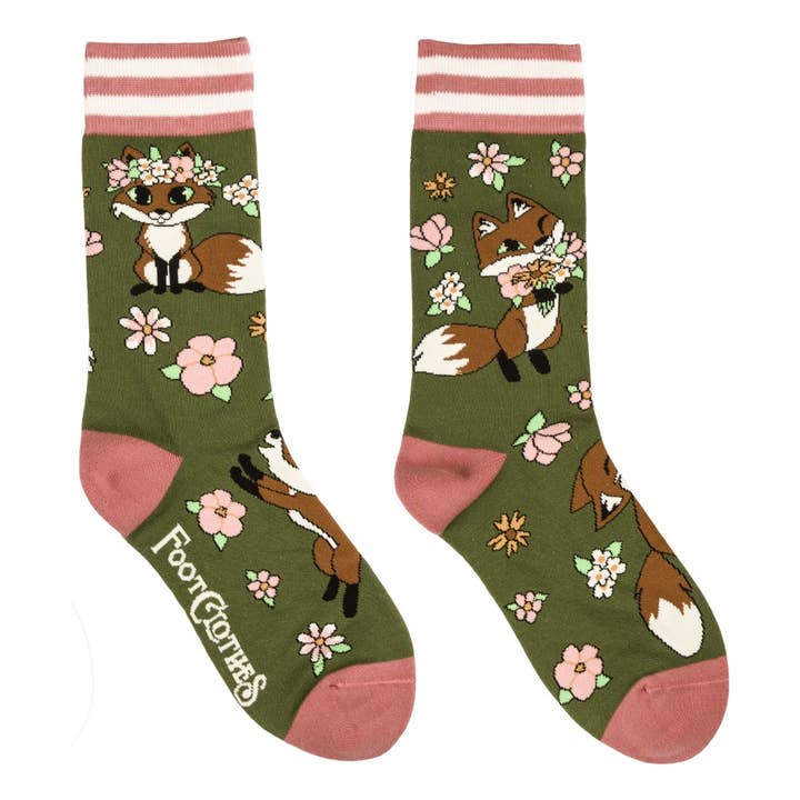 Floral Foxes Crew Socks and other Purchase Wholesale fox river socks. Free Returns & Net 60 Terms on Faire trending on Faire.