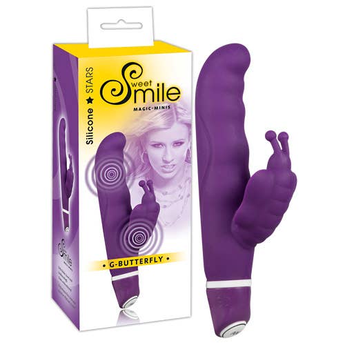 Smile G-Butterfly Purple Magic Mini Vibe for wholesale by STIM U
