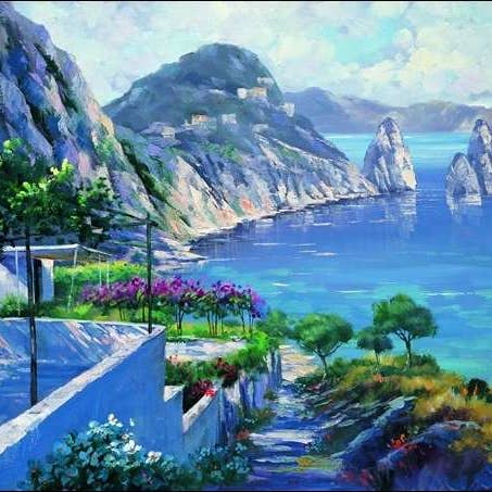 Bernardino Gianola - Küstenlandschaft für den Großhandel von Migneco & Smith