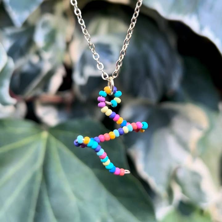 MorninGloria's - Wholesale Pendant/Charm Necklace - Beaded Initial Necklace25