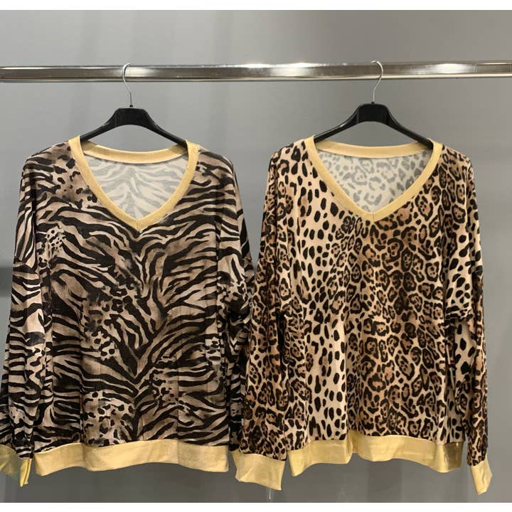 Cielo fashion – Großhandel Strickpullover – Damen – Animalier-Pullover