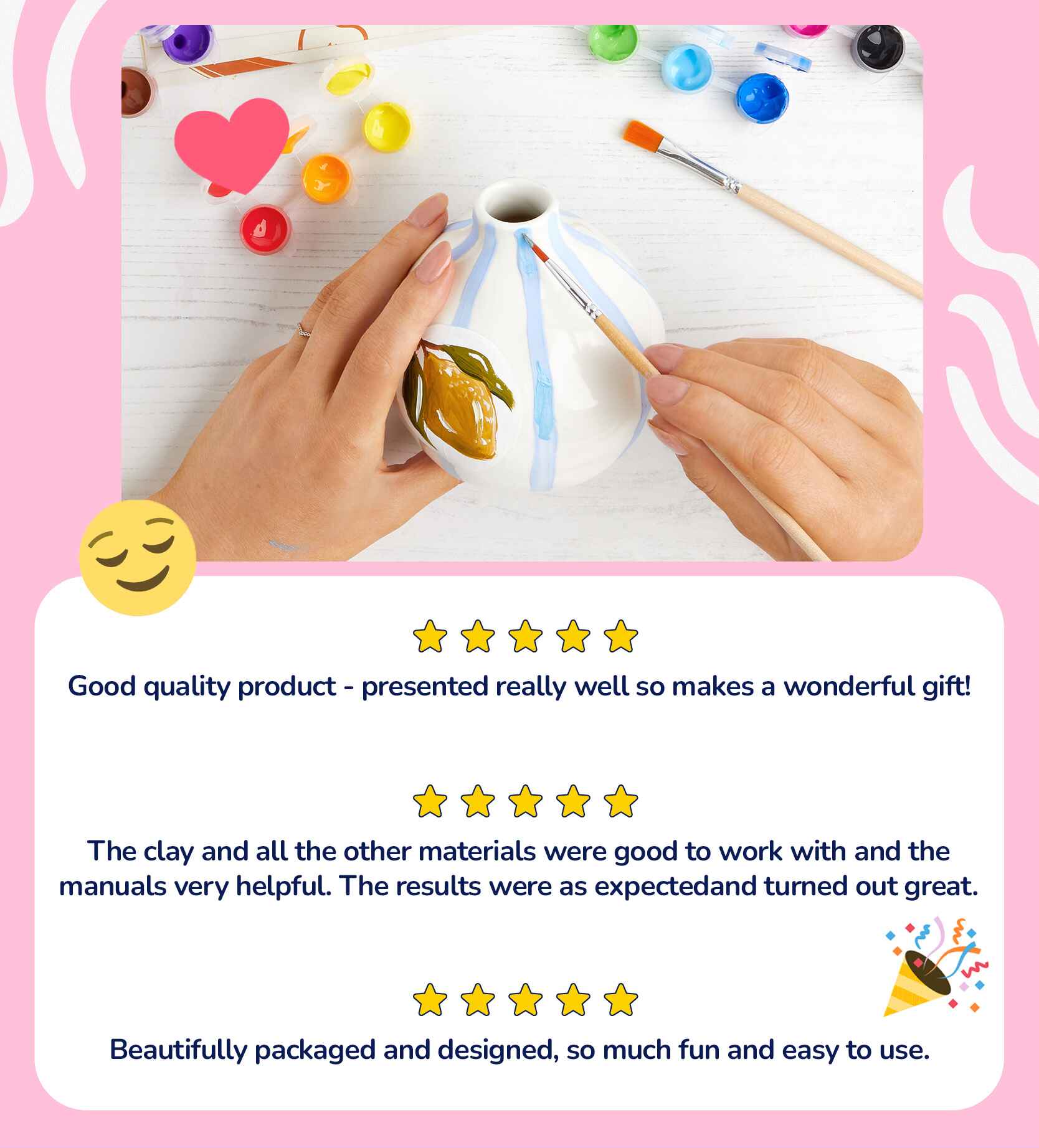 Pott'd – wholesale DIY-pysselkit – Pott’d Paint-a-Vase kit för egenmålade minimalistiska vaser5