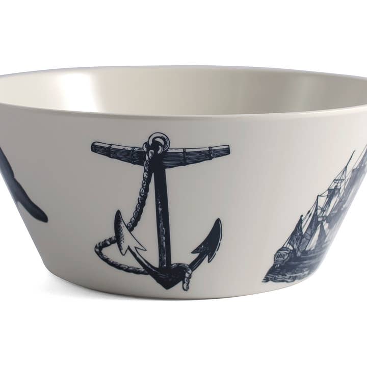 THOMASPAUL - Wholesale Serve Bowl - Scrimshaw Melamine Large Serving Bowl
