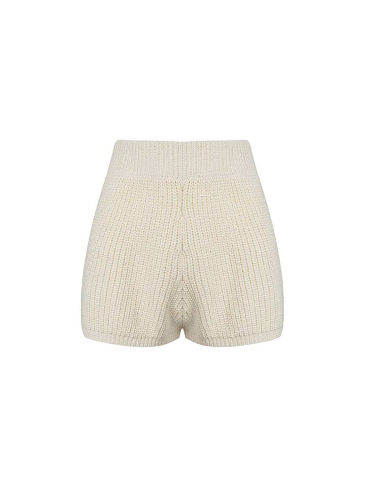 Zephyr Knit Shorts Off White for wholesale on Faire6