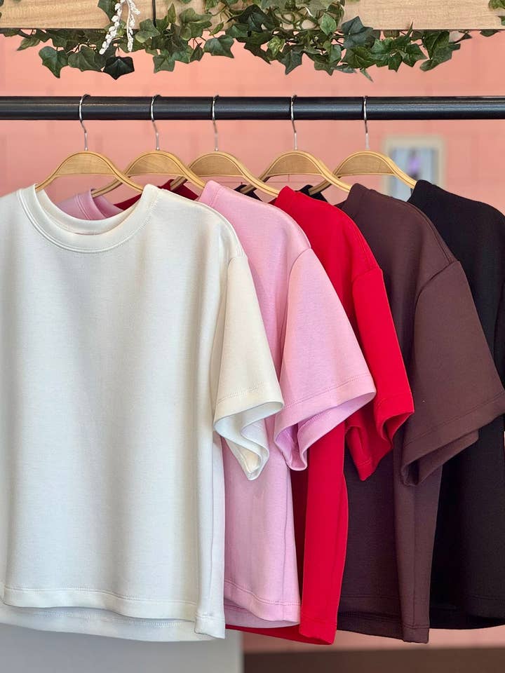 IST1415 Infinity Top Surdimensionné Rose Clair pour la vente par If She Loves